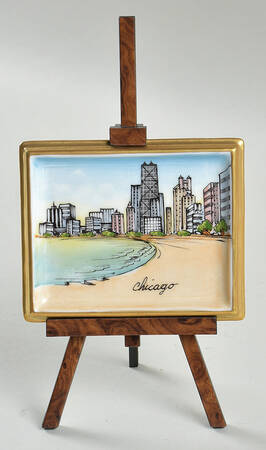 Mini Art Plaques on Easels by Rochard