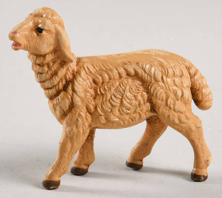 Fontanini Heirloom Nativity 4" Scale Sheep Brown Head Straight - No Box