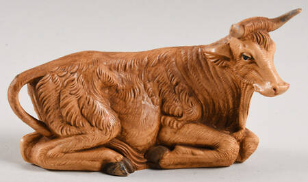 Fontanini Nativity 5" Scale Older Seated Ox - Boxed