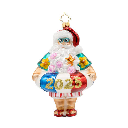 2025 Dated Ornaments 2025 Sun-Kissed Klaus - No Box