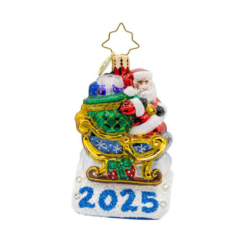 2025 Dated Ornaments Rooftop Parking Santa 2025-Gem - No Box