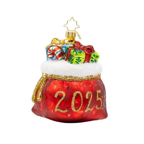2025 Dated Ornaments 2025 Yearly Yuletide Tote - No Box