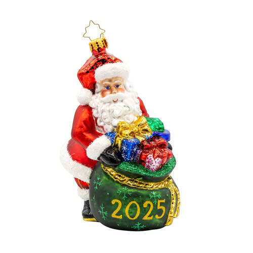2025 Dated Ornaments 2025 Santa's Yearly Gift Drop - No Box