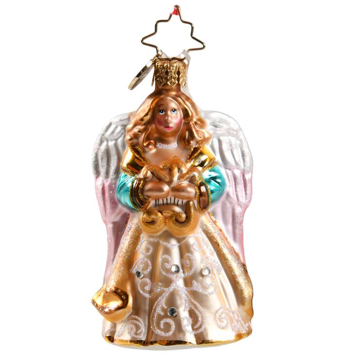 Angel Ornaments (Blown Glass) Heavenly Serenade Gem - No Box