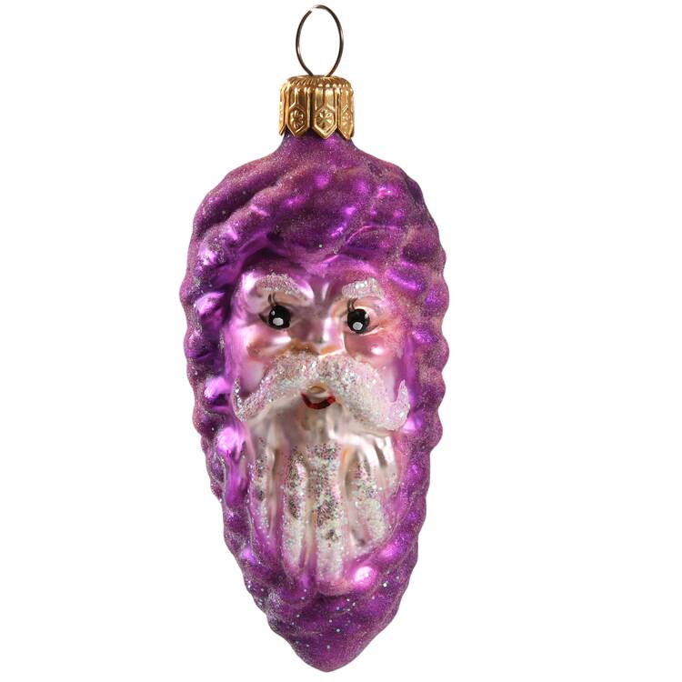 Santa-Heads Pining Santa-Purple - No Box