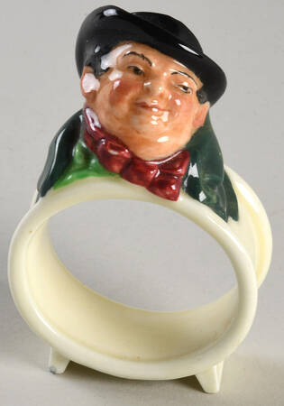 Dickens Character Napkin Rings Fat Boy - No Box