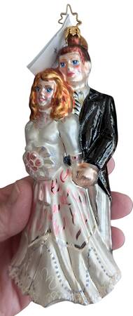 Bridal Delights-Wedding Ornaments Old Fashioned  Wedding-Couple - No Box