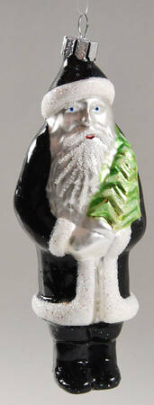 Santa with Pinecones-Trees Evening Santa (Tuxedo Santa) - No Box