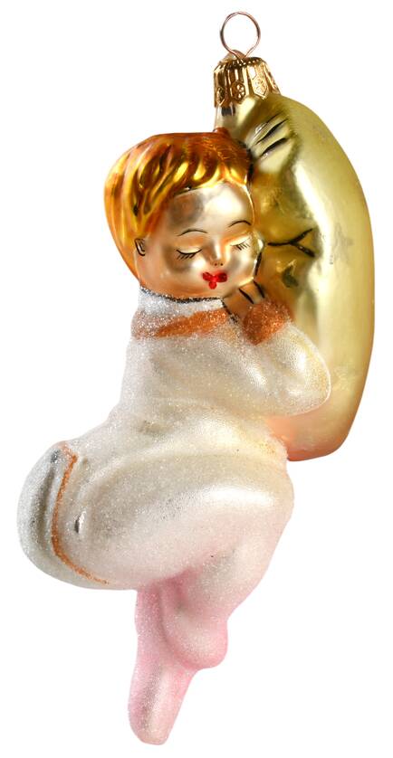 Baby Celebration Ornaments Off To Dreamland-Pink - No Box