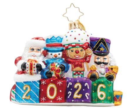 2026 Dated Ornaments Stacking Up The Cheer Gem - No Box