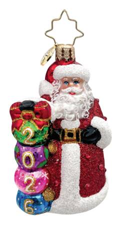 2026 Dated Ornaments 2026 Christmas Countdown Gem - No Box