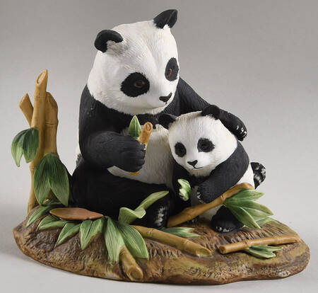 Sadek Animal Figurines Panda Family - No Box