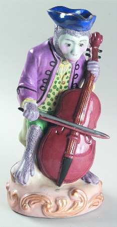 Sadek Animal Figurines Monkey With Cello - Boxed