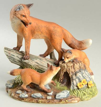 Sadek Animal Figurines Red Fox Family - Boxed