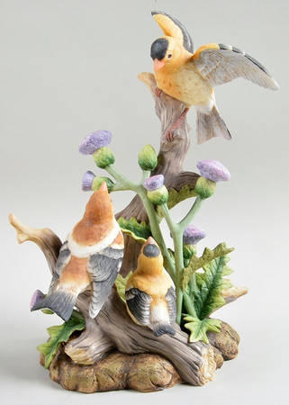 Sadek Bird Figurines Goldfinch Family - Boxed
