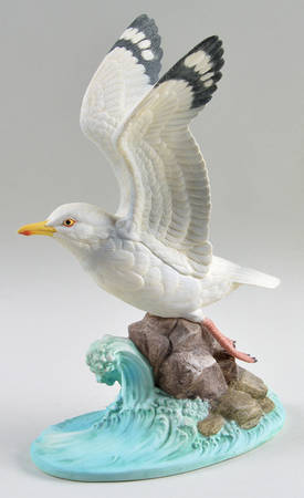 Sadek Bird Figurines Seagull-Wings Up - No Box