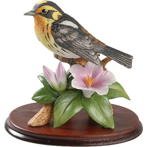 Sadek Bird Figurines Black Warbler - Boxed