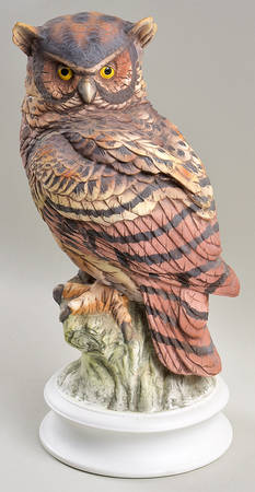 Sadek Bird Figurines Great Horned Owl - No Box