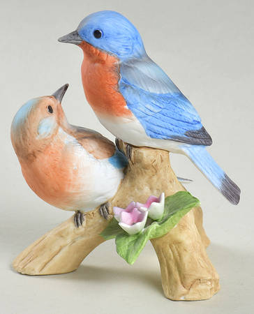 Sadek Bird Figurines Eastern Bluebirds - Boxed