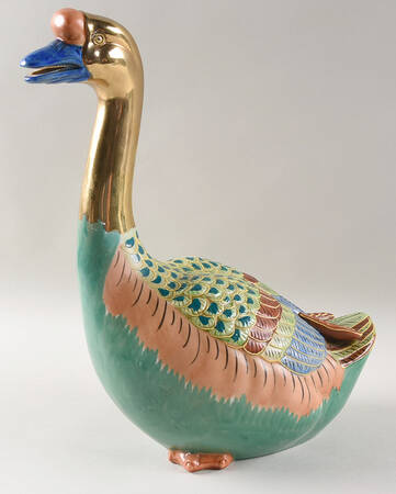 Sadek Bird Figurines Goose-Head Up - No Box 470a