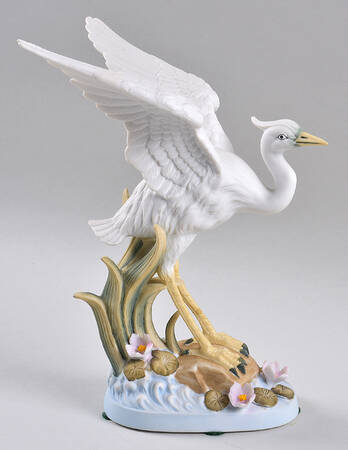 Sadek Bird Figurines White Heron - Boxed