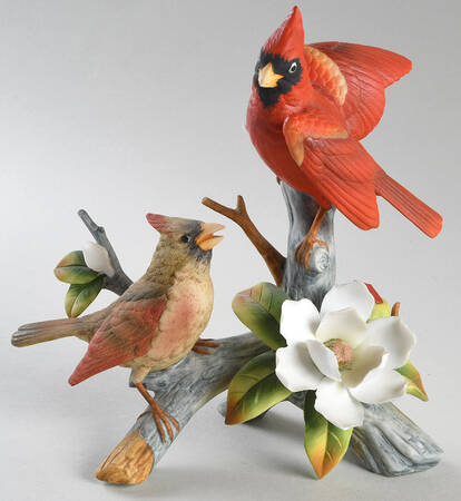 Sadek Bird Figurines Cardinal-Male&Female - No Box