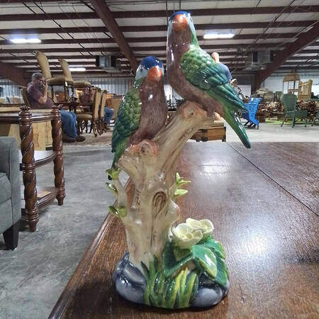 Sadek Bird Figurines Parrot Pair - Boxed