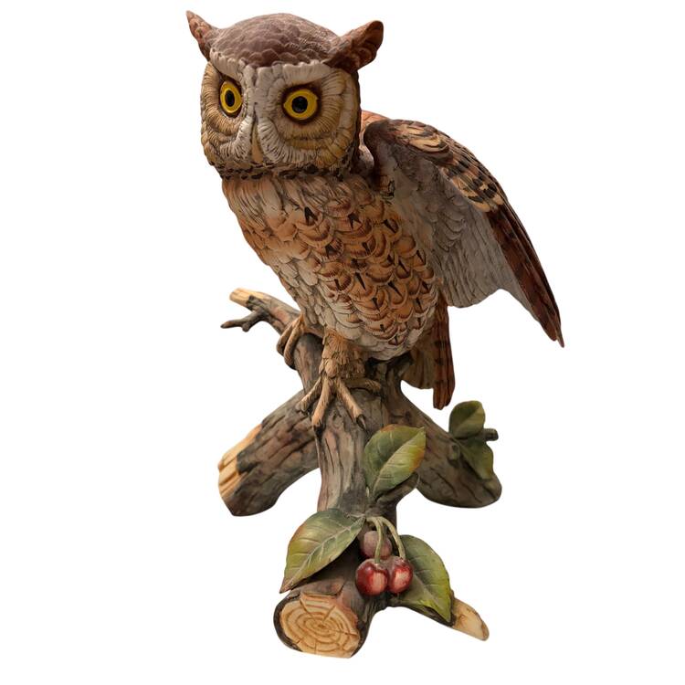 Sadek Bird Figurines Owl - Boxed