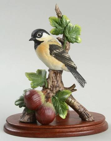 Sadek Bird Figurines Chickadee - With Box