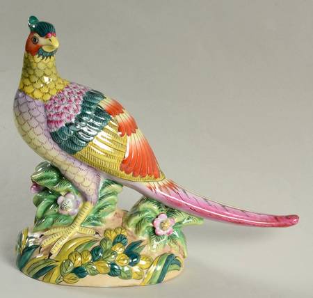 Sadek Bird Figurines Pheasant Cock-Chinese Style - No Box