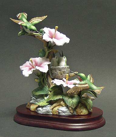 Sadek Bird Figurines Hummingbird Family - Boxed