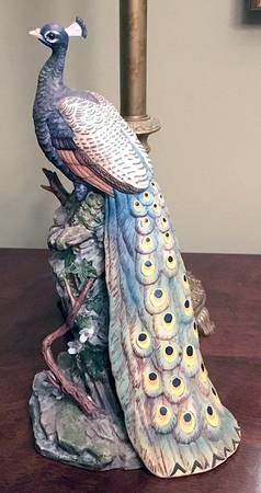 Sadek Bird Figurines Peacock - Boxed