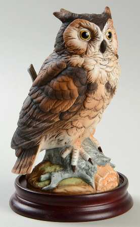 Sadek Bird Figurines Great Horned Owl - With Box 233