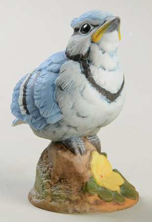 Sadek Bird Figurines Baby Blue Jay - No Box