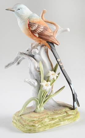 Sadek Bird Figurines Scissor-Tailed Flycatcher-Grass Base - No Box by Sadek