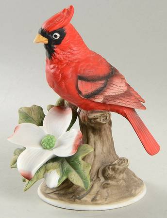 Sadek Bird Figurines Cardinal With Dogwood - Boxed