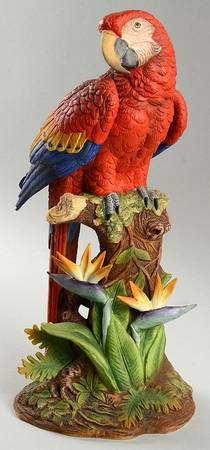 Sadek Bird Figurines Scarlet Macaw - Boxed