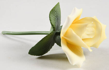 Sadek Flower Figurines Yellow Rose - No Box