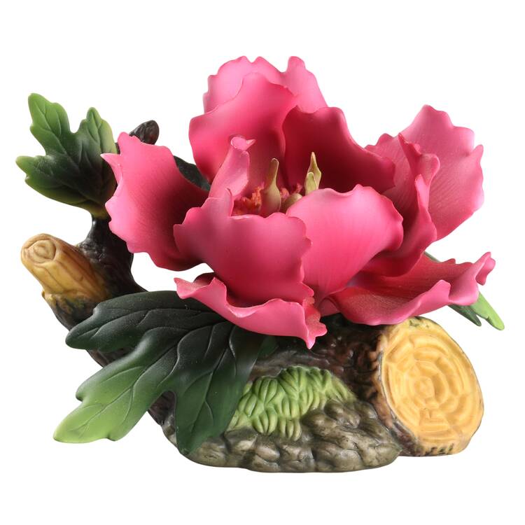 Sadek Flower Figurines Fushia Peony - No Box