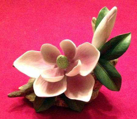 Sadek Flower Figurines Pink Magnolia - Boxed