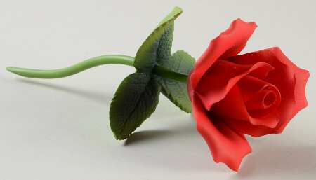 Sadek Flower Figurines Red Rose - Boxed