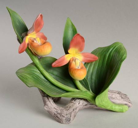 Sadek Flower Figurines Lady Slipper  - Boxed