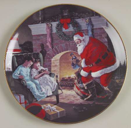 Sango Christmas Plate Undesired Slumber - Boxed