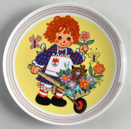 Raggedy Ann Annual Plate Sunshine Wagon - No Box
