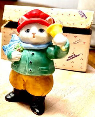 Kitty Cucumber Caroling-Albert W/Bell - Boxed