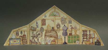 Kitty Cucumber Attic Backdrop - Boxed