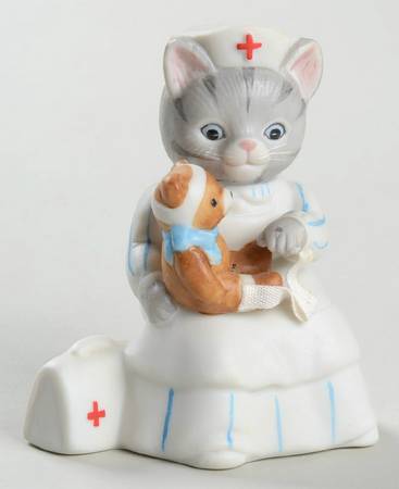 Kitty Cucumber Kitty Nurse With Teddy Bear - No Box 108