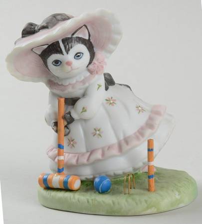 Kitty Cucumber Taking Aim-Ellie Playing Croquet - Boxed