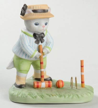Kitty Cucumber Summer Fun-Albert Playing Croquet - Boxed