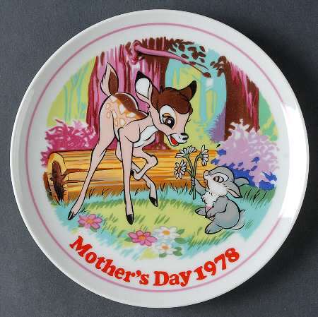 Disney Mothers Day Plate Flowers For Bambi - Boxed